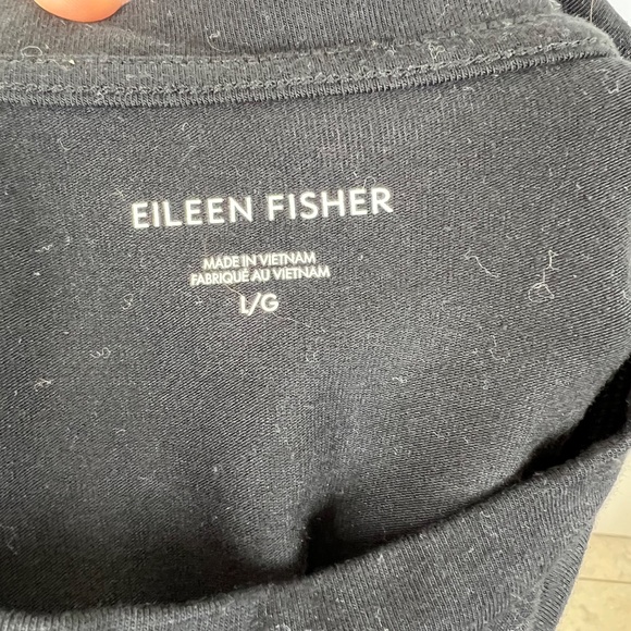Eileen Fisher Black Long sleeve, Midi, Soft thicker Jersey knit, Pockets, L - Picture 10 of 16